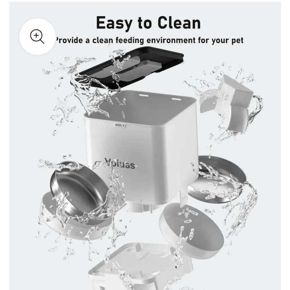 VOLUAS Automatic Cat Feeder For Two Cats